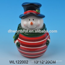 2016 new-style keramischen weihnachtsschneemann cookie jar